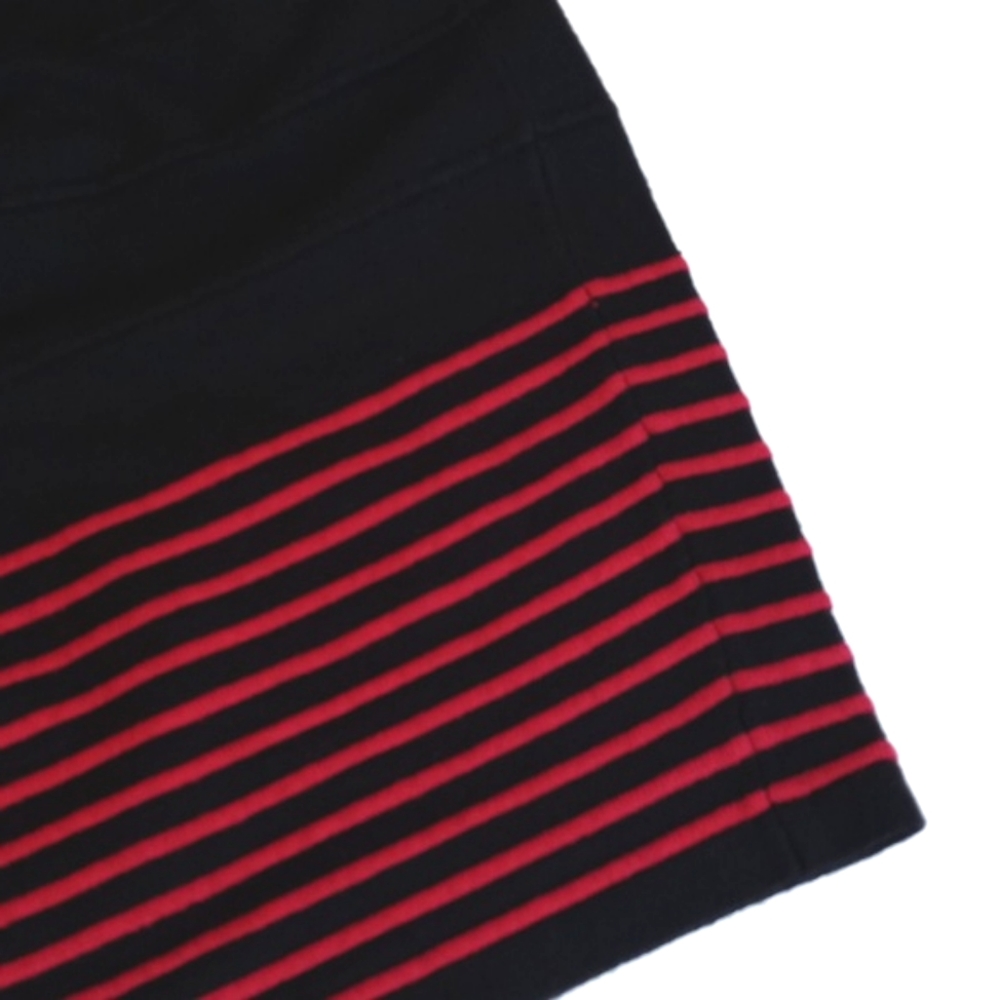 Max Studio Women's Red & Black Rayon Blend Knit Bodycon Short Sleeve Dress XS - Picture 6 of 10
